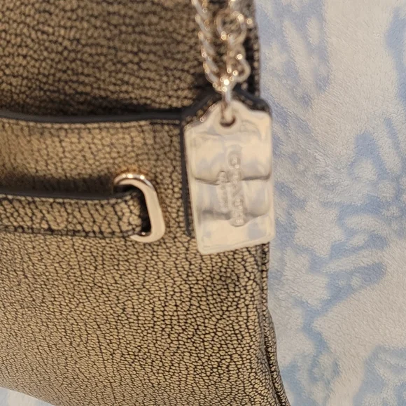 Coach SWAGGER Metallic Pebble Leather Swingpack Crossbody - Picture 4 of 15